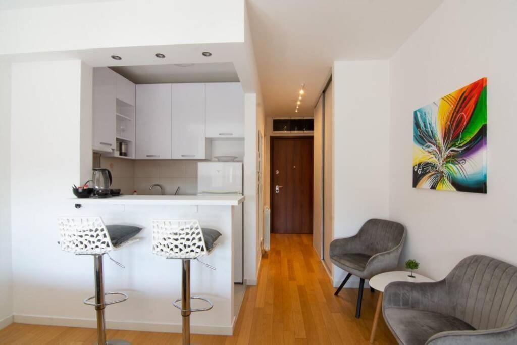 A Blok New Modern - Free Garage Parking, Comfortable, Quiet With A Park View Beograd Bagian luar foto