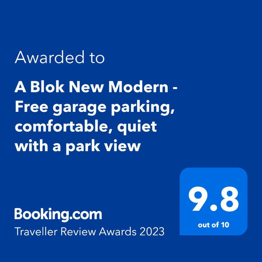 A Blok New Modern - Free Garage Parking, Comfortable, Quiet With A Park View Beograd Bagian luar foto